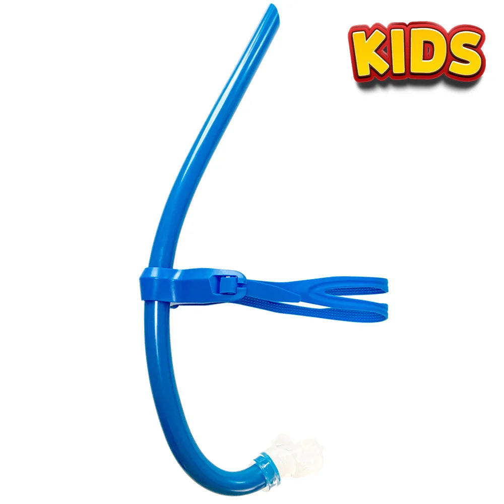 Swim Training Snorkel Center-Mount Front Comfortable Mounted Silicone Mouthpiece Junior Swimmers Equipment For Adult Youth Kid