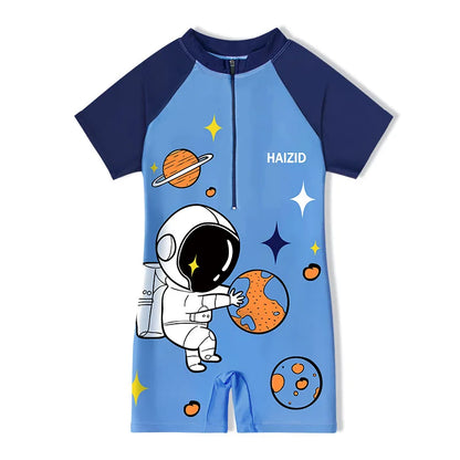 Kids Swimsuit Cute Cartoon Boy Girl One-piece Swimsuit Small, Medium and Big Kids Swimsuit Baby One-piece Swimsuit