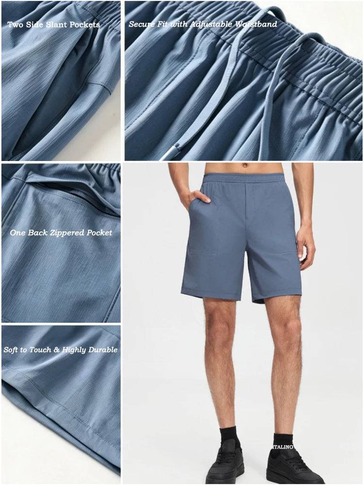 Men's Athletic Running Shorts Gym Workout Shorts Quick Dry Lightweight Liner less Work Shorts Sports Exercise Tennis