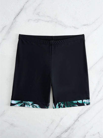 Long Sleeve Zipper Surfing Swimsuit Print Shorts Swimwear Women Two Pieces Diving Clothes Beachwear Bathing Swimming Suit