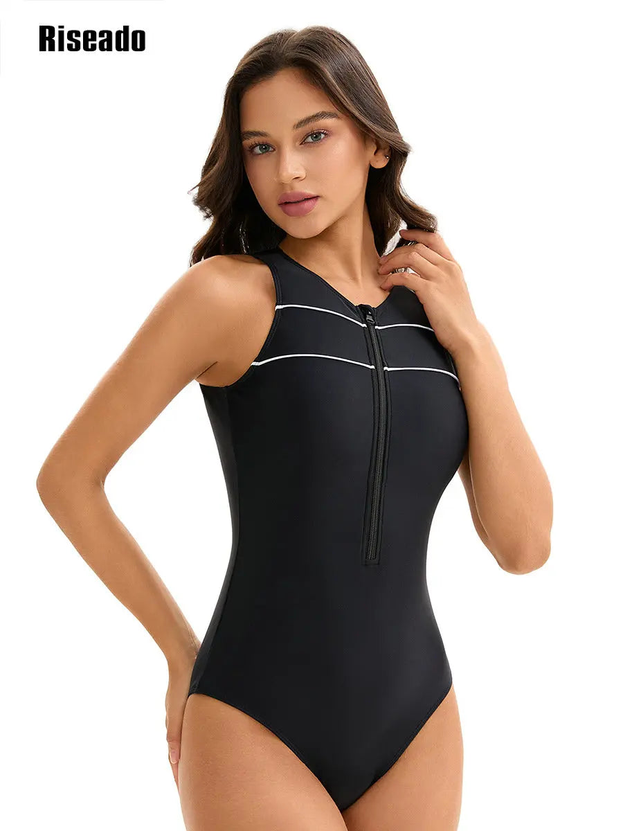 Women's One-piece Swimsuit 1 Pieces Korean Indoor Swimwear  Beach Wear Bathing Suit