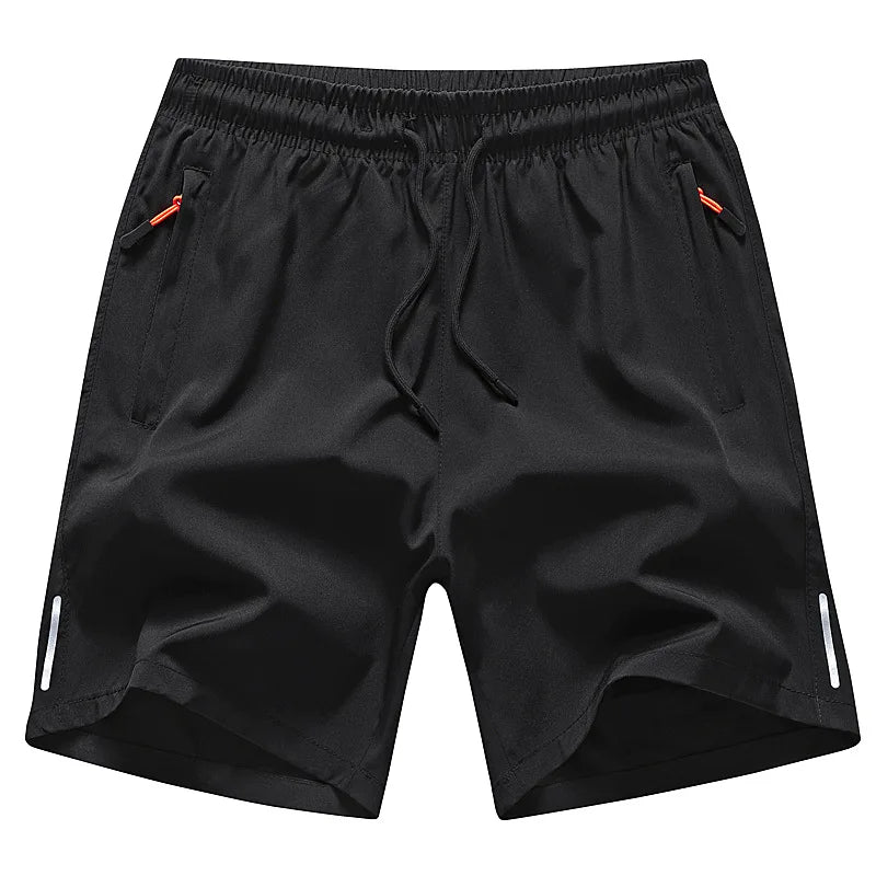 Ice Silk Large Size Men's Shorts Summer Thin Sporty Loose Five-Point Casual Beachwear Comfortable Breathable Running Trousers