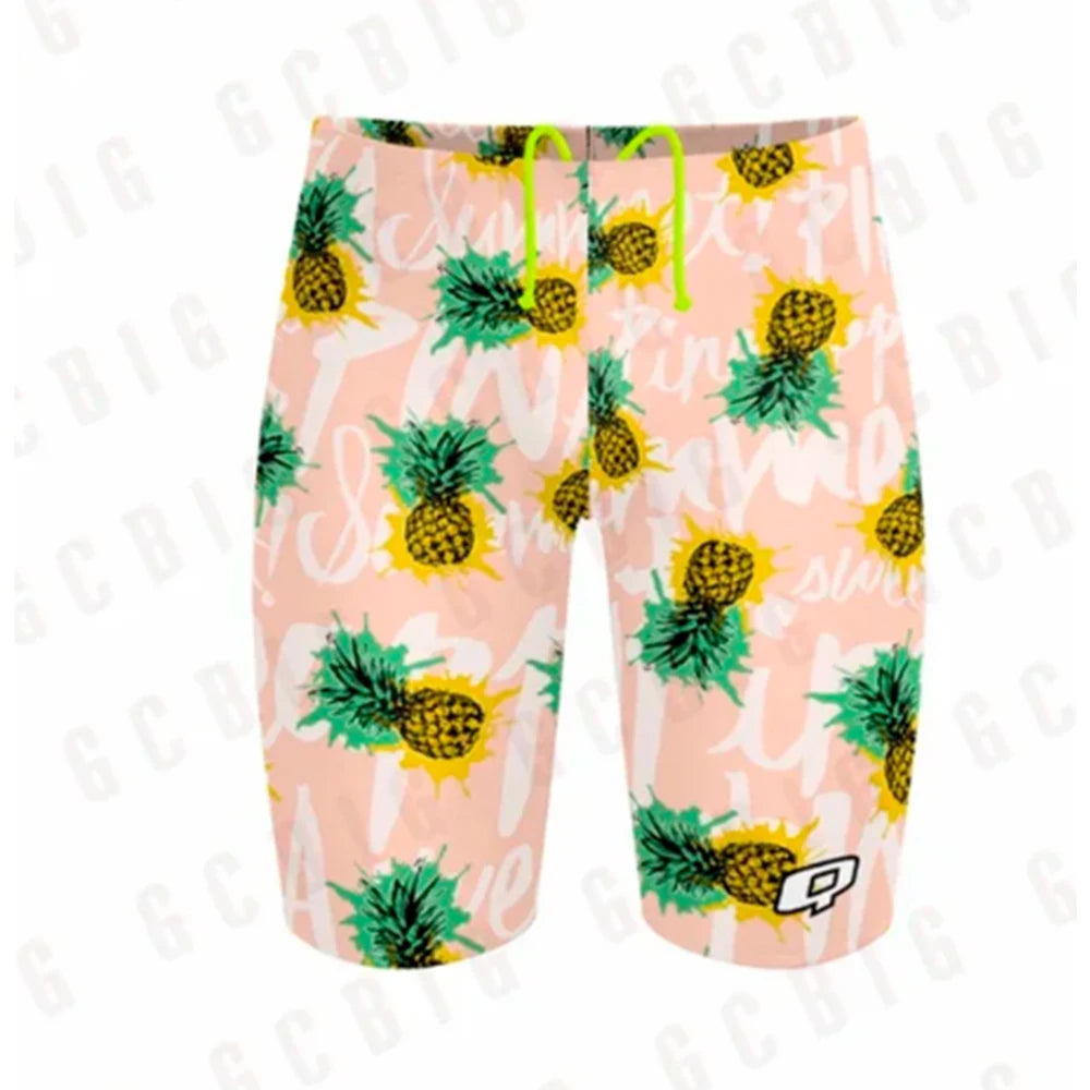 Men's Performance Jammers Swimsuit Swimming Trunks Professional Training Swimwear Sports Surfing Short