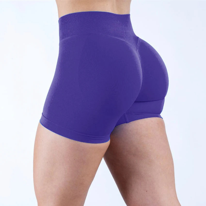 D-impact Gym Woman High Support Fitness Sports Biker Shorts Workout Scrunch Butt Yoga Seamless Leggings Running Shorts XP389