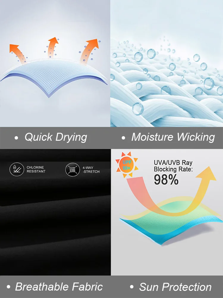 One Piece Quick-Drying Swimwear Sporty Swimsuit Short Sleeve Swimsuit Women Surfing Sun Protection No built-in bra