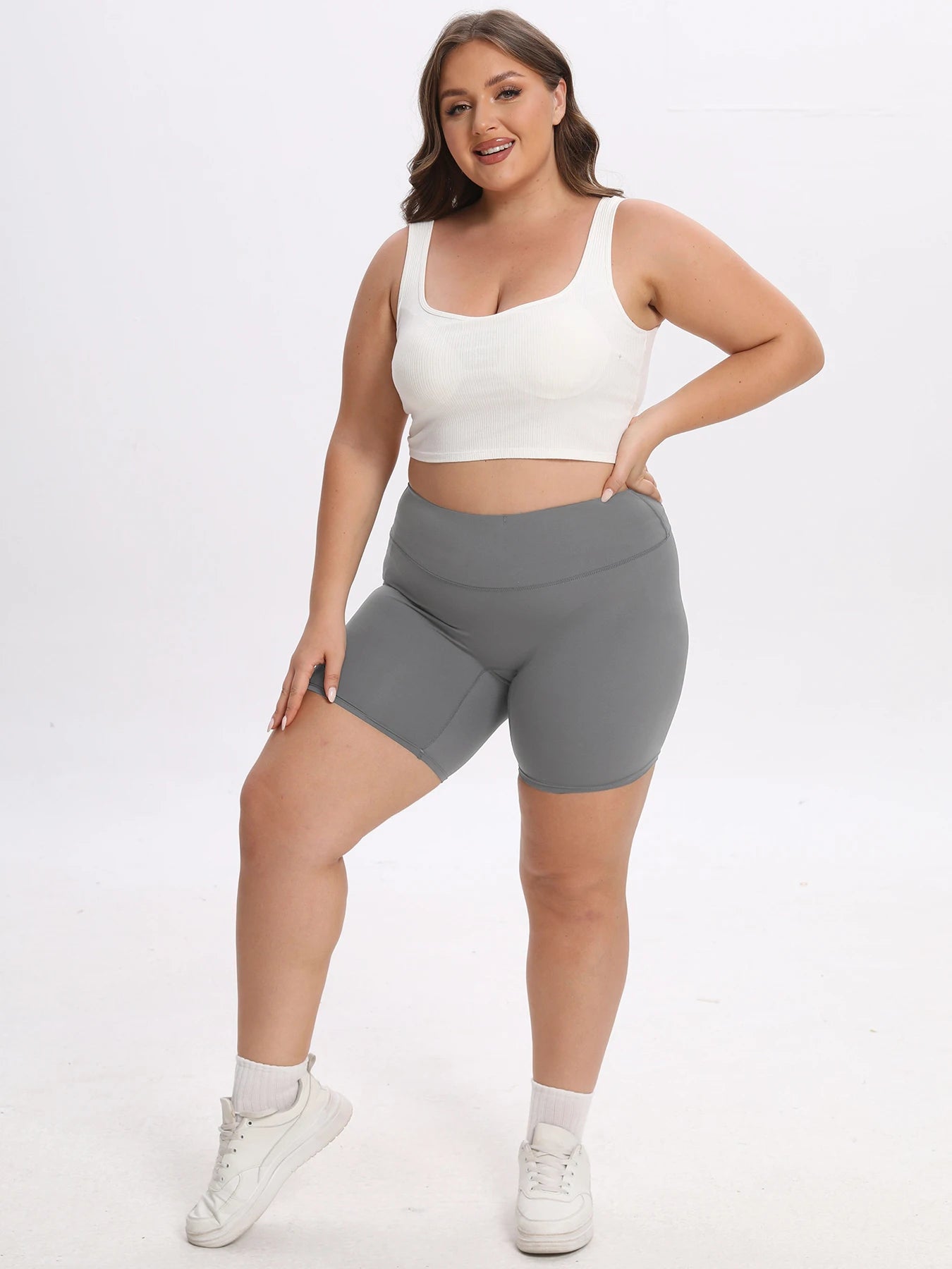 S-XXXL Bike Shorts Women High Waist 3 Pockets Workout Yoga Shorts Stretch Gym Fitness Comfort Ready to Wear Activewear Running Pants