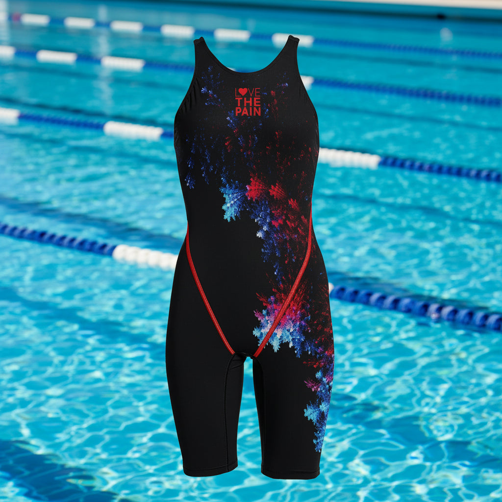 Competition Training Swimwear Tech Suits Neck to Knee Tech Suits Women Open Back Comfort Straps Swimsuit Jumpsuit Swimsuit