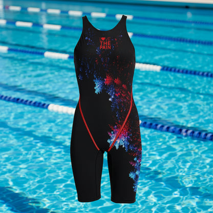 Competition Training Swimwear Tech Suits Neck to Knee Tech Suits Women Open Back Comfort Straps Swimsuit Jumpsuit Swimsuit