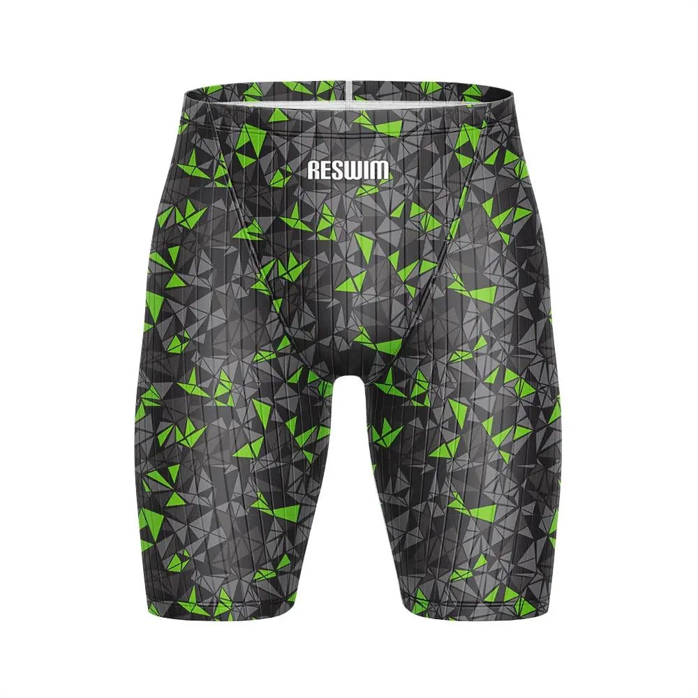 Summer Men's Beach Swimming Trunks Pro Swim Jammer Endurance Athletic Training Swimsuit Shorts Swimwear Jammer Tights Surf Pants