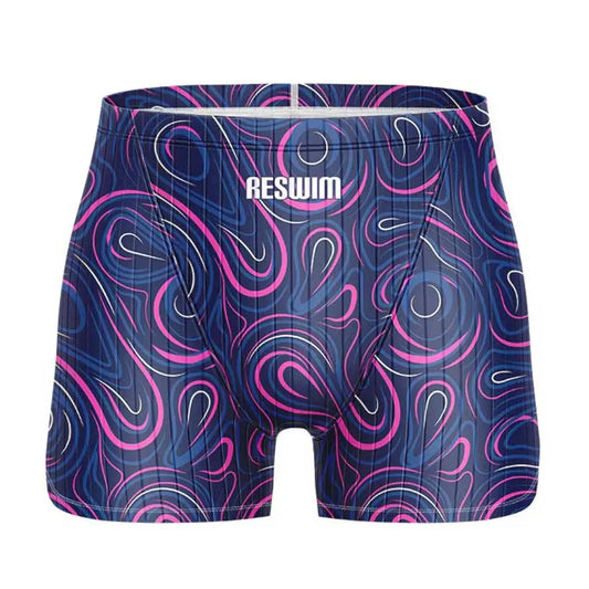 Men's Swim Short Jammer Swimsuit Endurance Athletic Training Swimsuit Racing Swimming Trunks Swimwear Surfing Jammers Pants