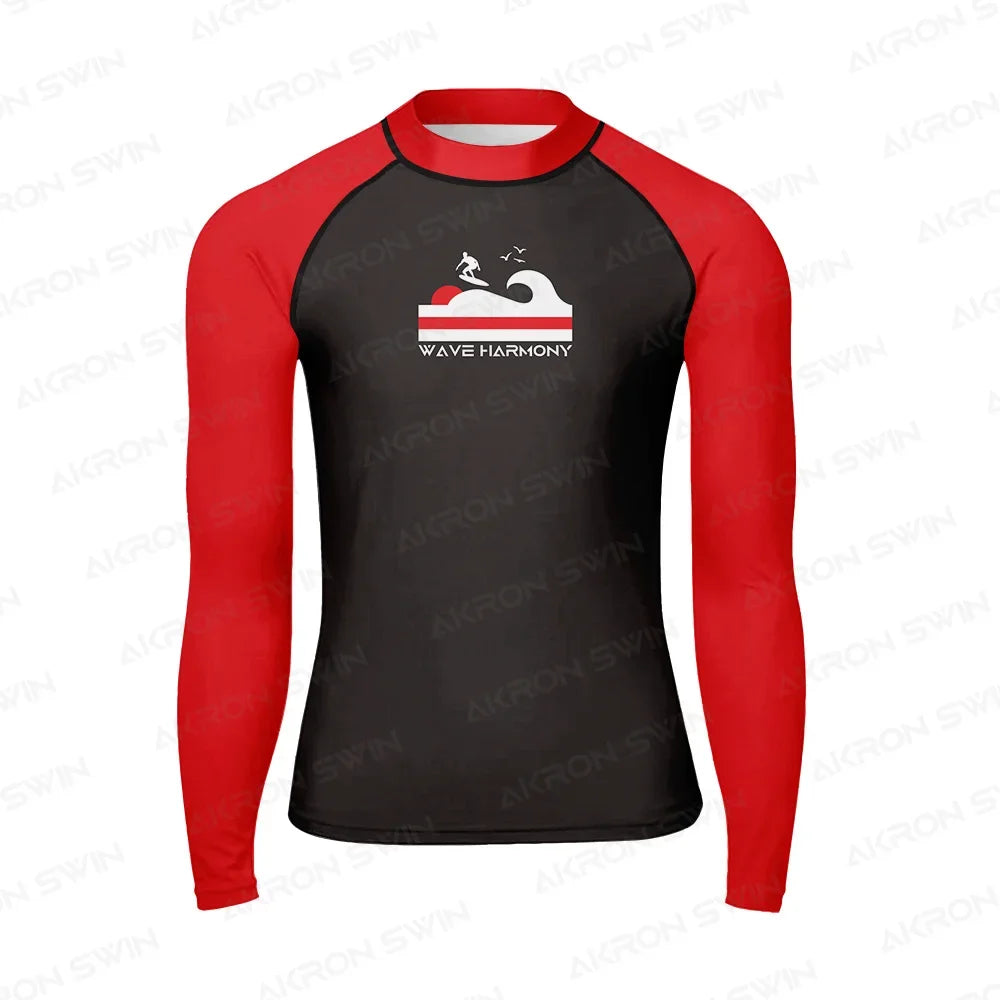 Surfing Rash Guard Swimwear Men's Long Sleeve UV Protection Diving Wear Summer Water Sports Swimming Rash guard Surfing T-shirts