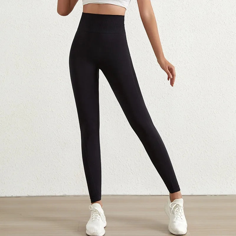 Aiithuug Printed Yoga Leggings Women's Quick Drying Butt Lifter Leggings Seamless High Waisted Tight Hem Workout Fitness Pilates