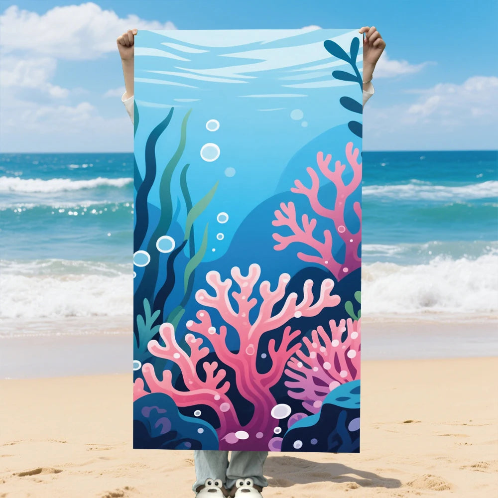 Quick-Dry Printed Beach Towels