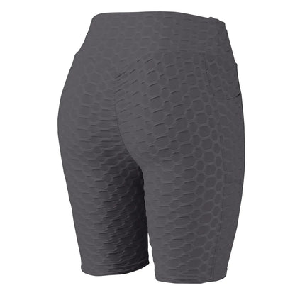Women's Capris Yoga Fitness Peaches Buttocks Bubble Sports Leggings With Pockets Pants for Women Women’s Yoga Pants