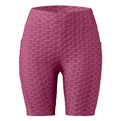 Women's Capris Yoga Fitness Peaches Buttocks Bubble Sports Leggings With Pockets Pants for Women Women’s Yoga Pants