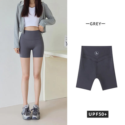Thin Sharkskin Push Up Mini Shorts Women Slim Tight Butt Lifter Safety Shorts Sport Fitness Yoga Cycling Shorts