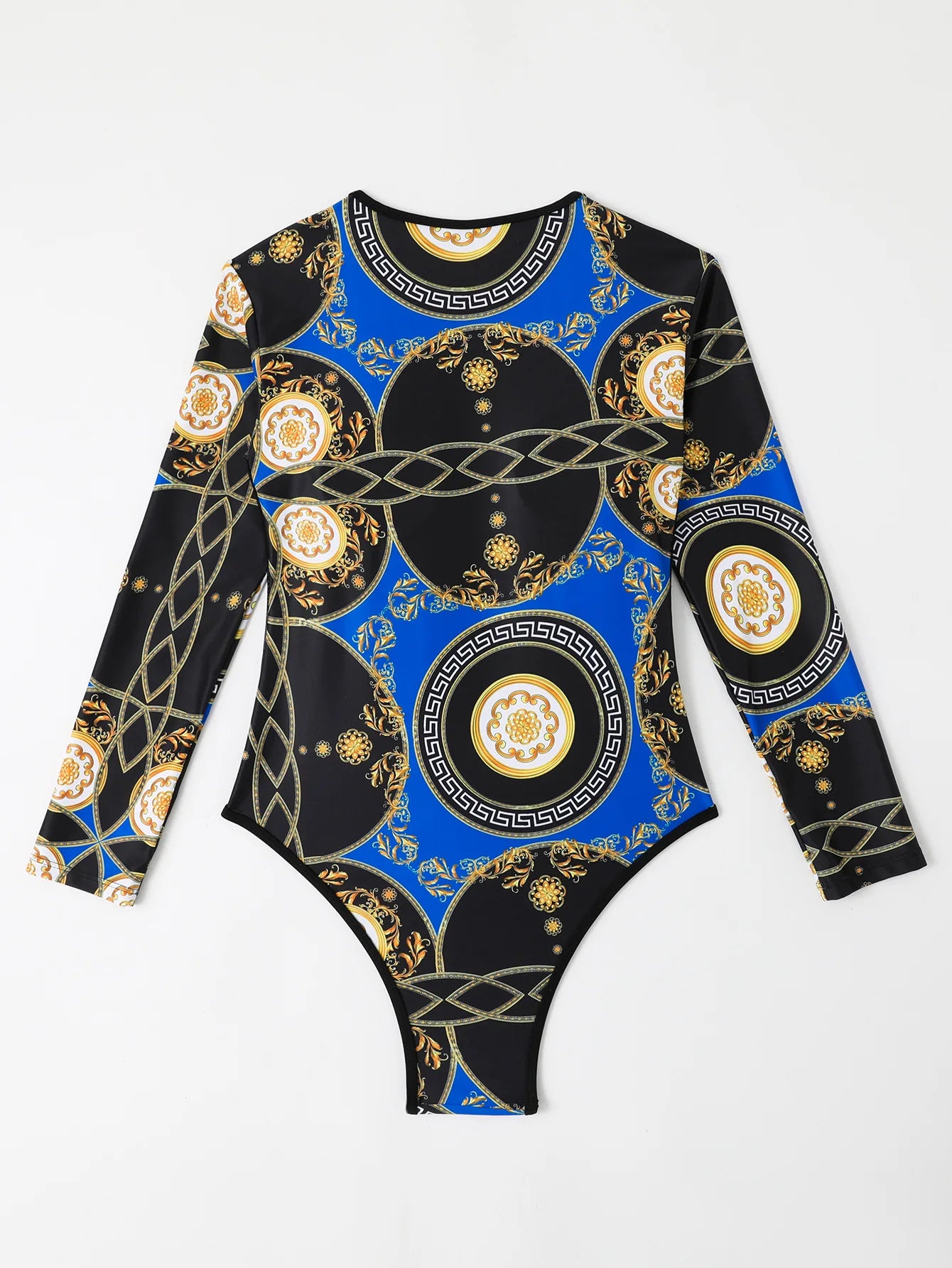 Rash Guard Long Sleeve Swimwear Women Surfsuit  Bikini One-Piece Swimsuit Mesh Patchwork Beach Wear Bath Suits Monokini