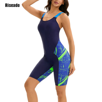 Athletic One Piece Swimsuits for Women Boyleg Swimwear Racerback Bathing Suits