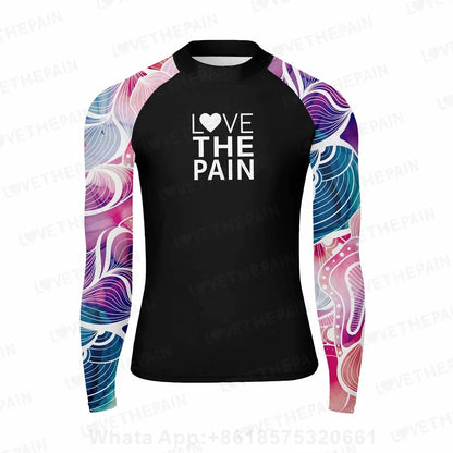 Men Long Sleeve Rash Guards Surf T-shirts UV Protection Swimsuit Surfing Diving Swimwear Swim Surf Beach Rash guard