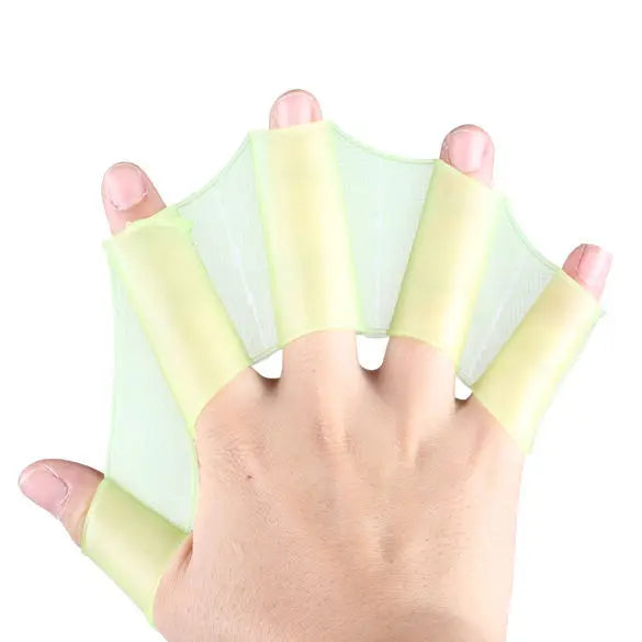 1Pair Unisex Frog Type Silicone Girdles Swimming Hand Fins Flippers Finger Webbed Gloves Paddle Water Sports Accessories