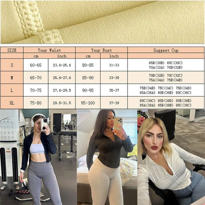 Gym Jacket With pockets slim fit yoga jackets Thumbhole Long Sleeve Gym Jackets Compression Sports Compress Jackets Women Workout