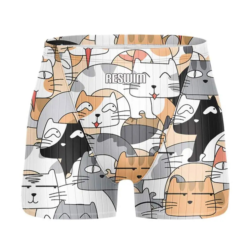 Men's Printed Swim Jammer Shorts