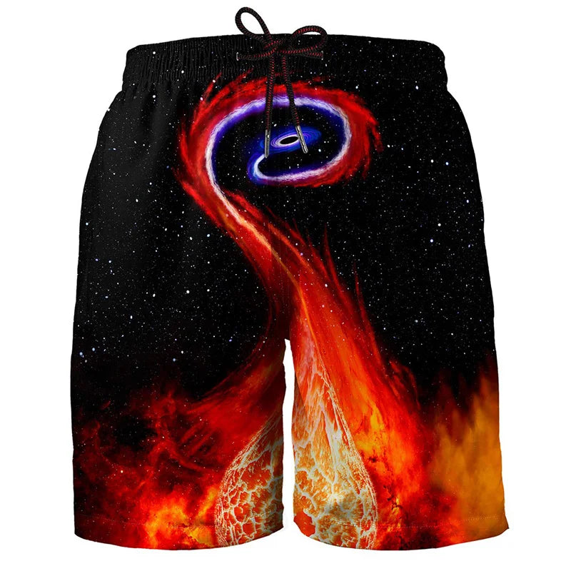 Hawaiian 3d Print Plants Beach Shorts For Men Boys Quick Dry Surf Board Shorts Bathing Suit Casual Summer Swimming Trunks