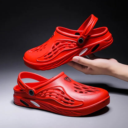 Men Sandals Light EVA Men's Casual Shoes Hole Shoes Clogs Home Garden Outdoor Male Beach Flat Slippers Big Size 49