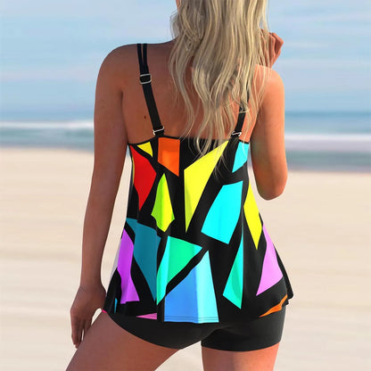 Tankini Plus Size Swimwear Women Bikini Set Woman Swimsuit Two-Piece Bathing Suit Beach Wear Swimming Suit Monokini S-5XL