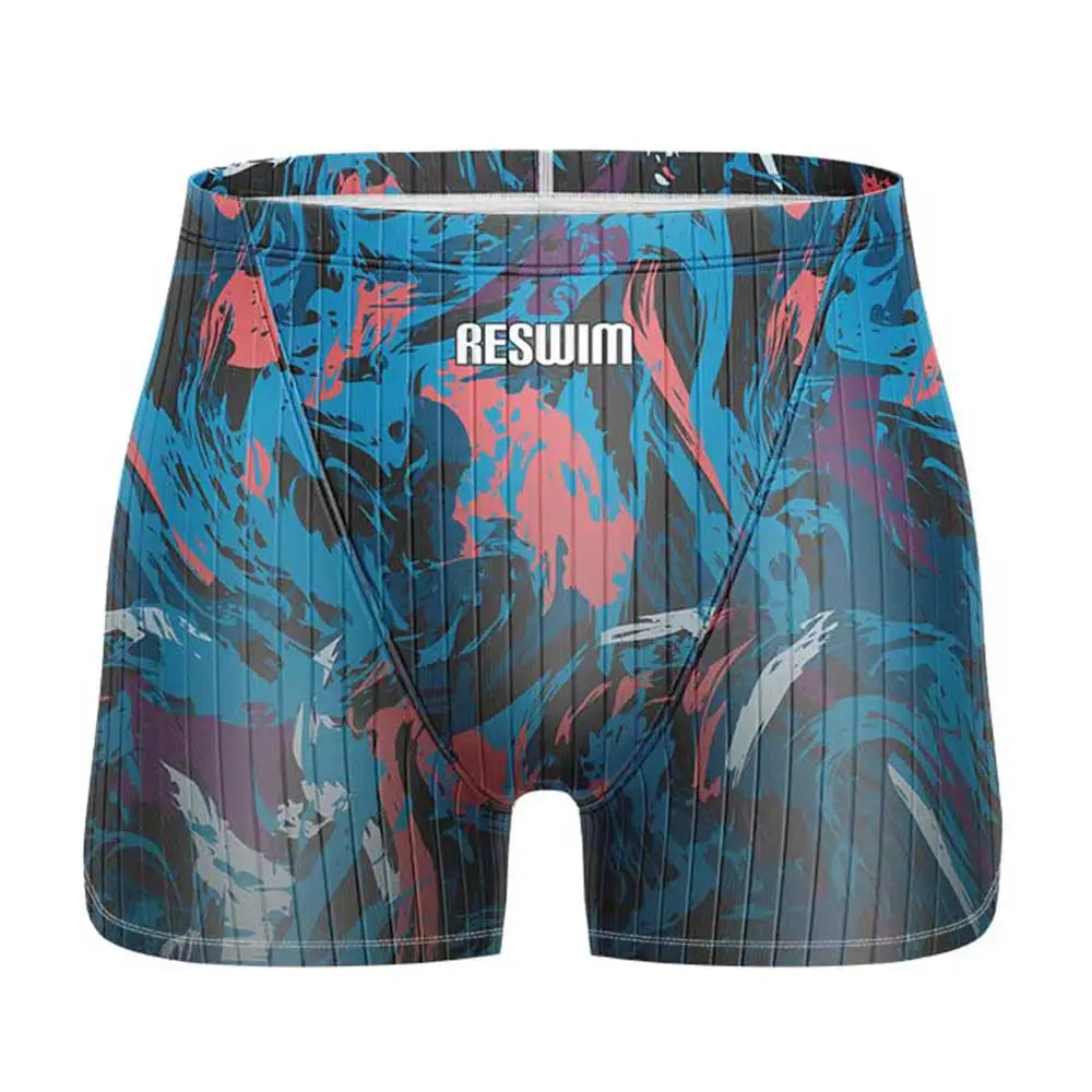 Men's Swim Jammer Swimsuit Shorts Swimming Trunks Athletic Training Swimwear Man Endurance Beach Tights Swimsuit Size 6XL