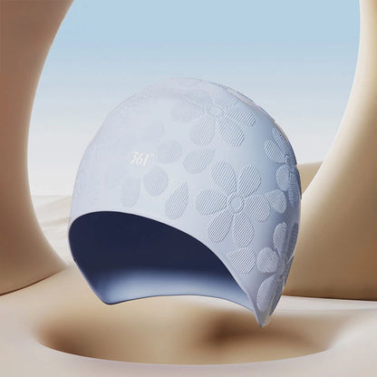 Granular Pattern Silicone Swimming Cap Women Men Non-slip Durable Flexible Pool Swim Hat Bonnet De Natation Femme