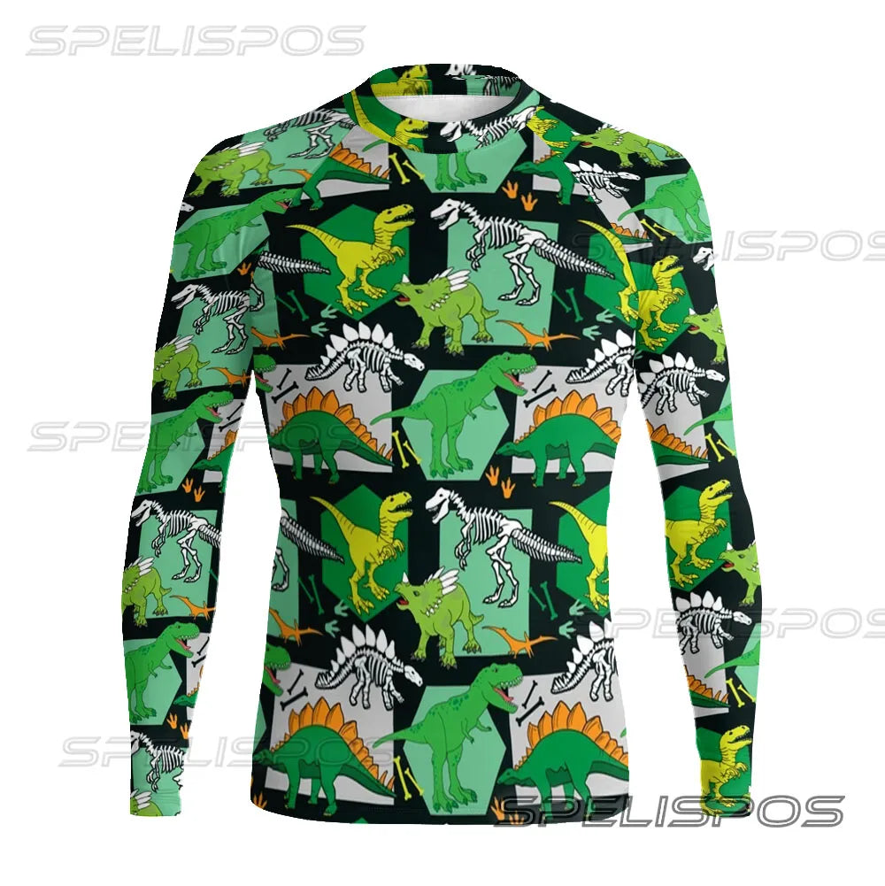 Men Long Sleeve Surfing Clothing UV Protection Water Sports Swimming Tops High-Elastic Diving Tight Swimwear