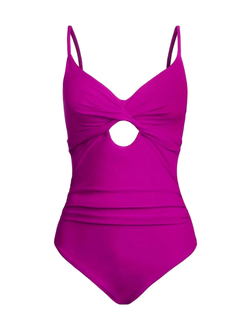 Solid Strappy Swimwear Women One Piece Twist Hollow Ruched Swimsuit Female Bathers Bathing Swimming Suit Padded Beachwear