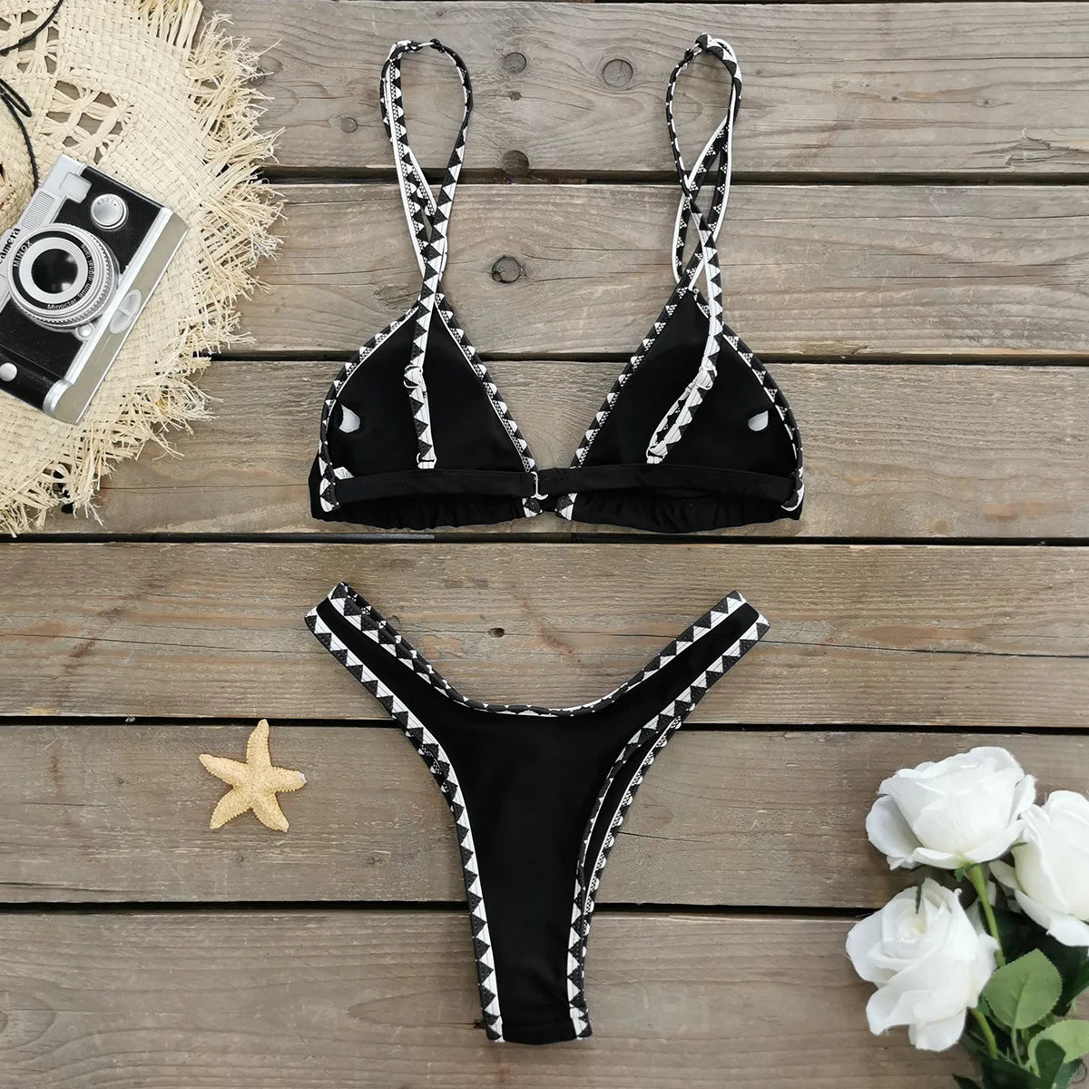 Brazilian Bikini Set Women Print Biquini Female Cut Bikinis Swimwear Push Up Swimsuit Bath Suit