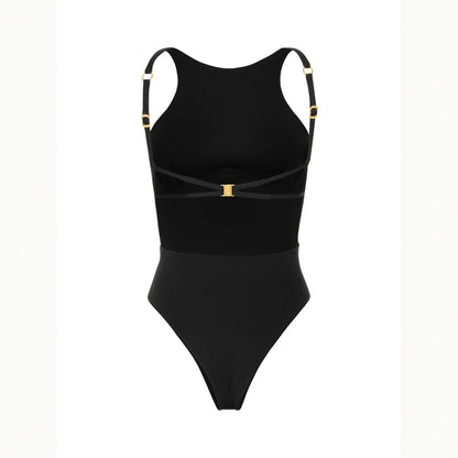 Push Up Women One Piece Swimsuit Female Swimwear Halter Bikini Belt Monokini Swimming Suit Bathing Suit Beachwear
