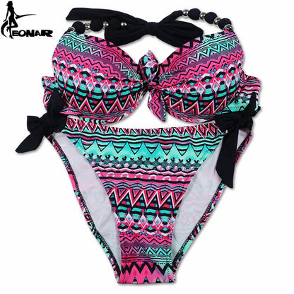 Women Bikini Offer Combined Size Swimsuit Push Up Bikini Sets Brazilian Bathing Suits Swimwear Female XXL