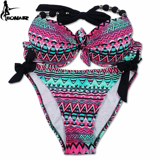 Women Bikini Offer Combined Size Swimsuit Push Up Bikini Sets Brazilian Bathing Suits Swimwear Female XXL