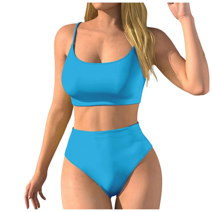 Push Up Swimsuit Women High Waist Bikini Set Summer Beach Swimwear Two Pieces Brazilian Bather Bathing Suit Pool Bather