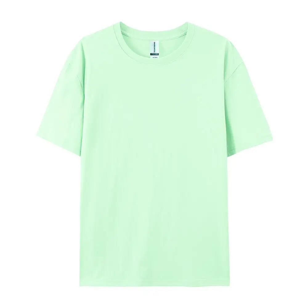 Plus Cotton Solid T-shirts Women Sporty Short Sleeve Tees Fashion Casual White Black Clothing Loose O-Neck Female Summer Tops