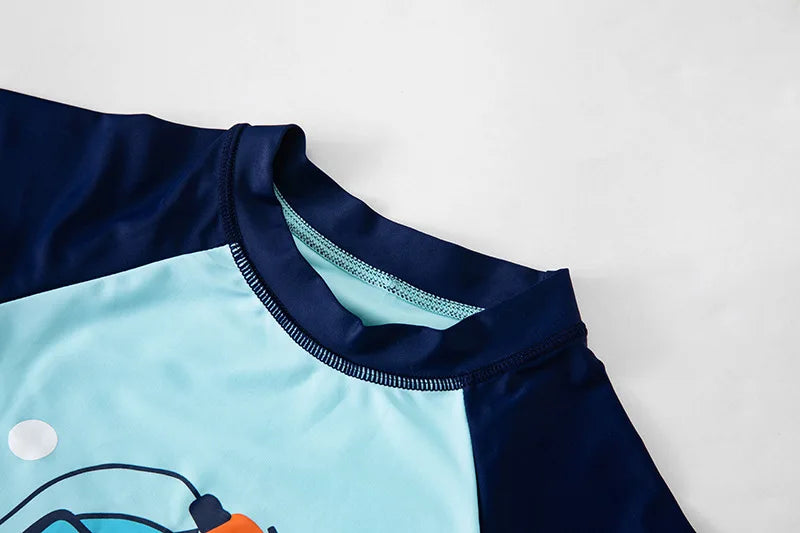 Swimsuit Boys UPF50 Baby Swimwear Shark Dinosaur UV Bathing Suit for Boy 3 Pcs Toddler Surfing Diving Suit Children's Rash Guard