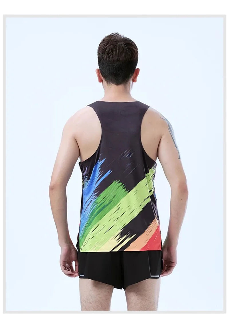 Adult Men Women Running Hiking Shirts Tight Gym Tank Top Fitness Marathon T-shirts Sport Exercise Basketball Vest Clothes