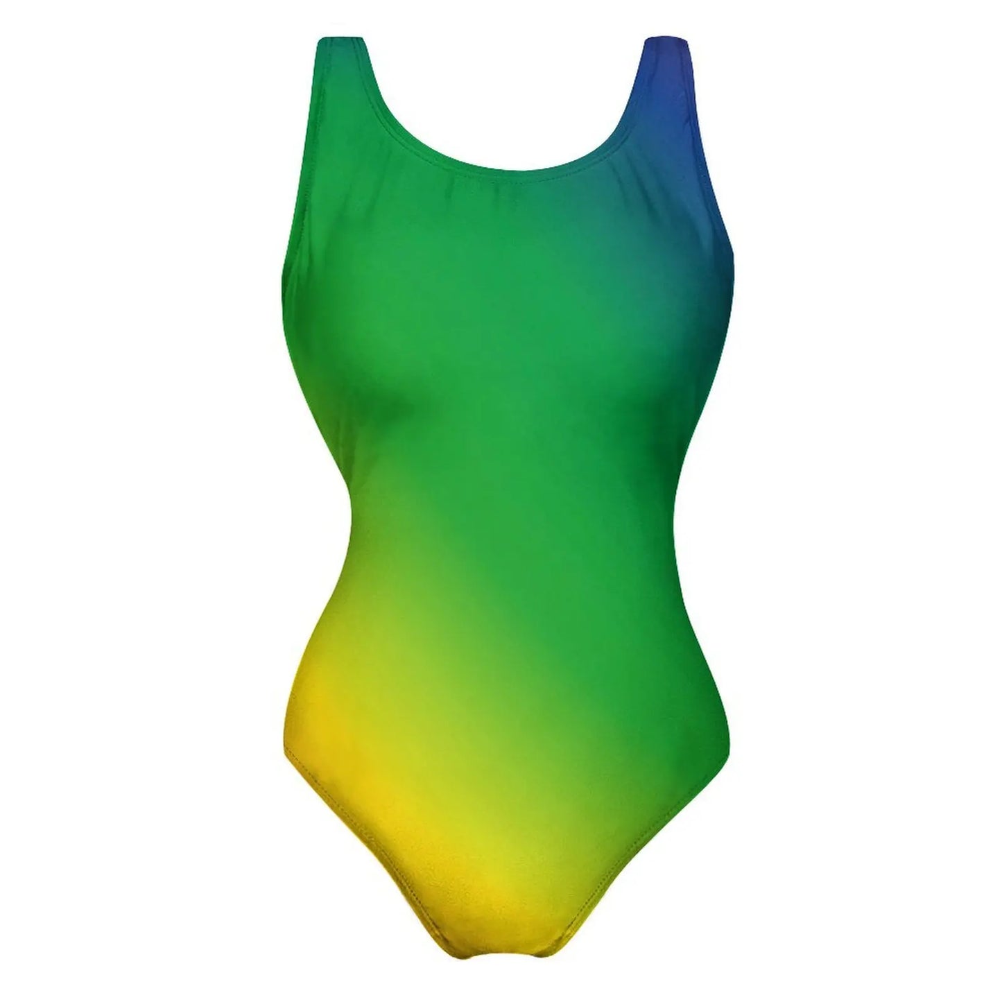 Bright Rainbow Swimsuit Abstract Art Push Up Swimwear One-Piece Vacation Bath Bathing Suit Bodysuit Design Beachwear Large Size