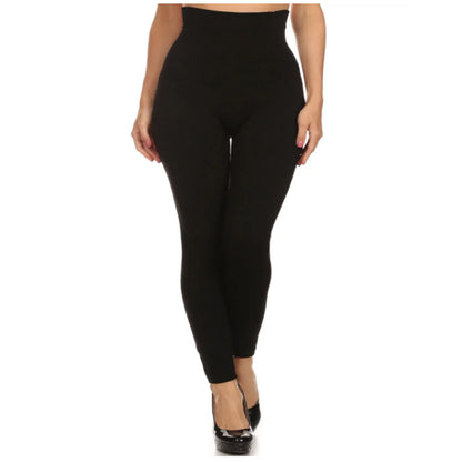 Fleece Lined Plus Size Leggings Thick  for Women - Stretchy & Thick Warm & Comfy - Full Length - Buttery Smooth Soft