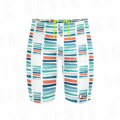 Men's Swimming Trunks Racing Swim Jammers Swimsuit Surfing Shorts Quick-Drying Chlorine-Resistant Lycras Swim Shorts