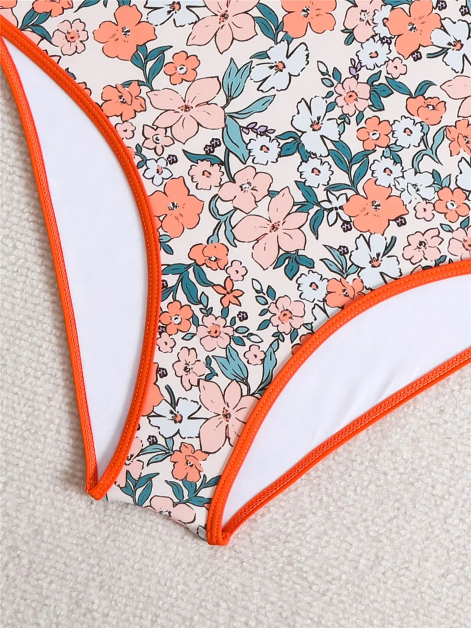 Floral Print One Piece Swimsuit Women Fashion Conservative Swimwear Female Bathing Swimming Bodysuit Beach Wear Summer