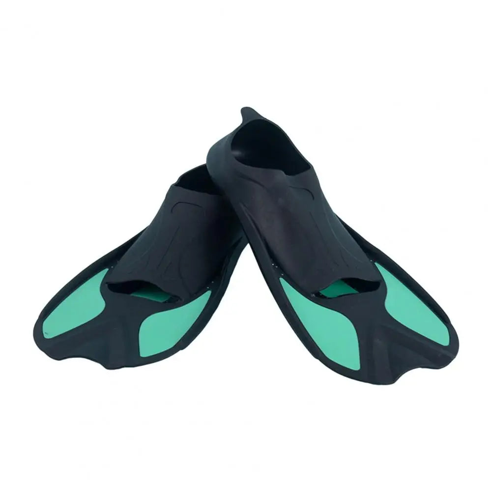 Diving Fins Swimming Training Fins Professional Snorkeling Flippers Short Blade Flippers Leg Strength Building Swimming Flippers