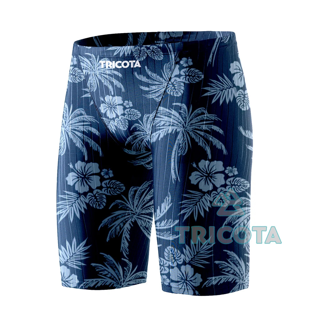 Swim Boxers Men's Jammer Swimwear Training Swim Trunks Beach Tight Swimming Shorts Swimsuits Pro Team Athletic Sports Surfing Diving Shorts