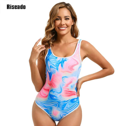 Women's Swimsuit Woman Scoop Neck Swimwear One Piece Swimming U Back Beach Wear Pool Squad Training Slimming Monokini