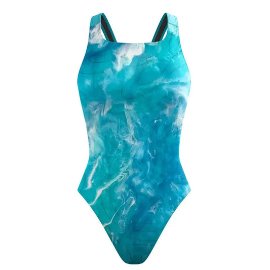 Colorful Designs One-piece Comparison Digital Printing Swimsuit Tight Racing Or Training Swimsuit Women