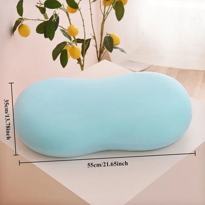 Multifunction Macaron Color Memory Foam Neck Pillow Slow Rebound Soft Travel Pillow for Sleeping Cervical Health Nap Pillows